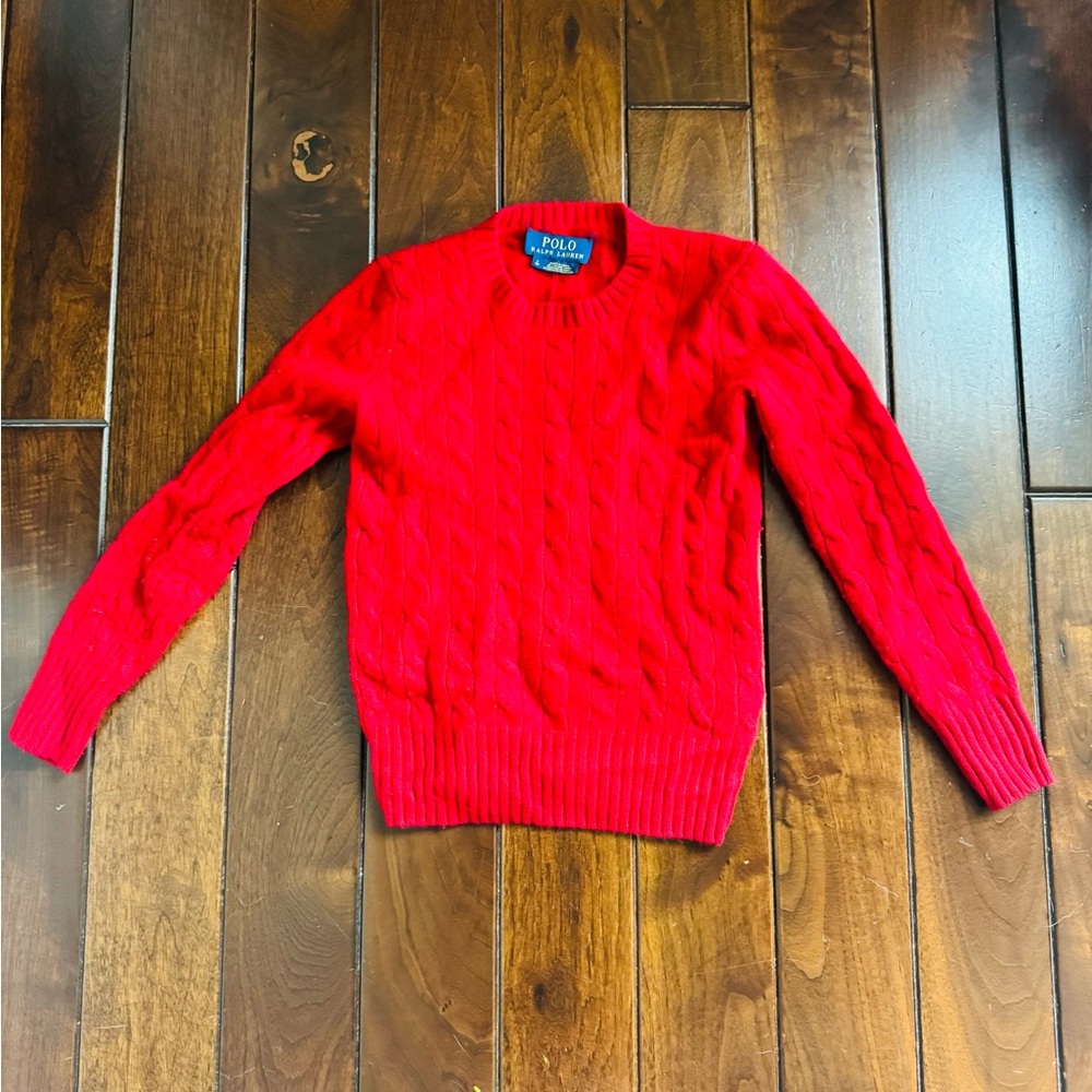 Polo by Ralph Lauren Vibrant Red Crewneck Sweater